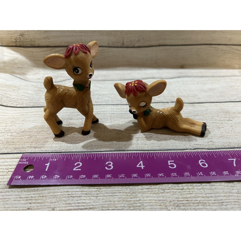 NIB Holiday Memories Collector Ornament Reindeer Babies Adorable RETRO NEW Tub6